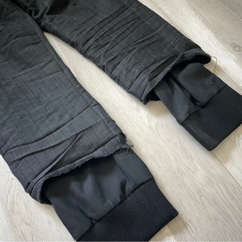 424 Wool Pants baggy layered mens Black (small) streetwear hype lounge casual